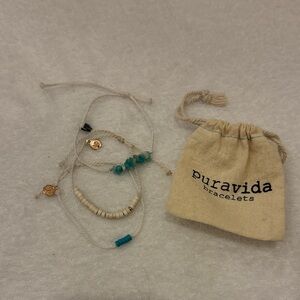Pura Vida Turquoise and Cream Bracelet Trio